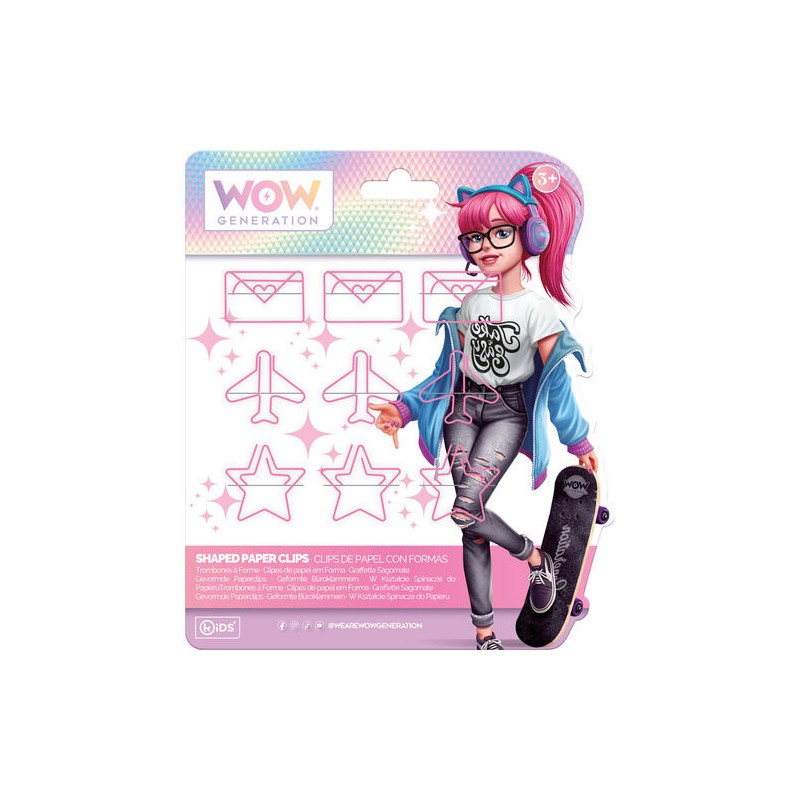 WOW Generation Valentina pink paperclip set