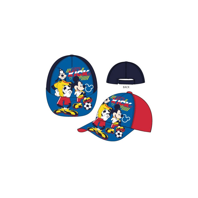 Casquette de baseball pour enfants Disney Mickey Kick It 52-54 cm