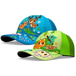 Casquette de baseball pour enfants Animaux dans la forêt, Wild Spirit 52-54 cm