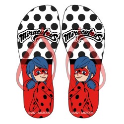 Chaussons tongs pour enfants Miraculous Tales of Ladybug et Chat Noir, tongs 26-33