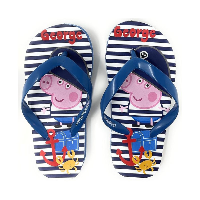 Peppa Pig Pirate children's slippers, Flip-Flop 24-29