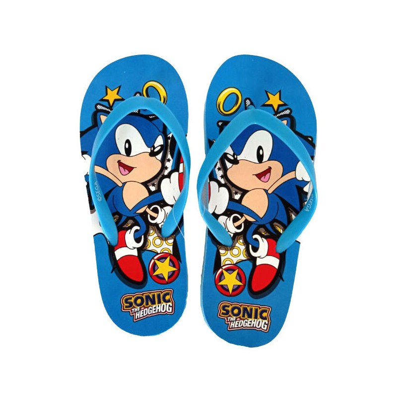 Sonic the Hedgehog Sonic the Hedgehog Sprinters Kids Flip-Flops, 25-34