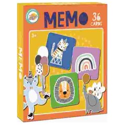 Jeu de mémoire sur les animaux du cirque 36 pièces