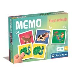 Jeu de mémoire 48 pièces Animaux de la ferme Clementoni