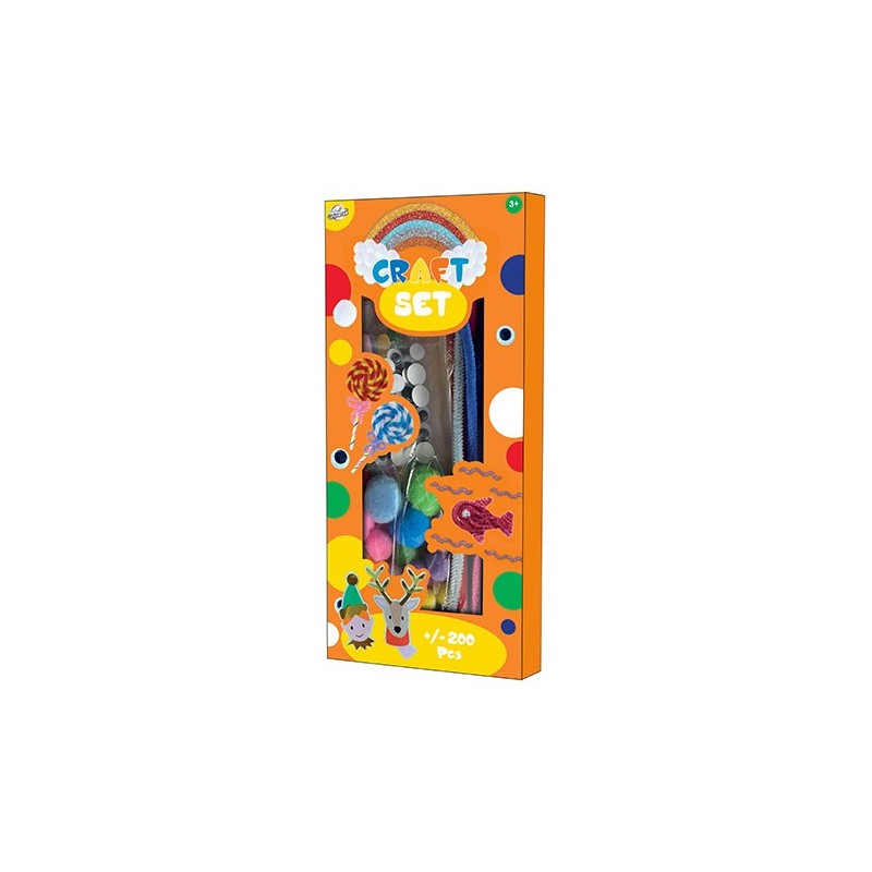 Kit créatif de bricolage animaux 200 pièces