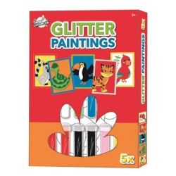 Animals creative set with glitter