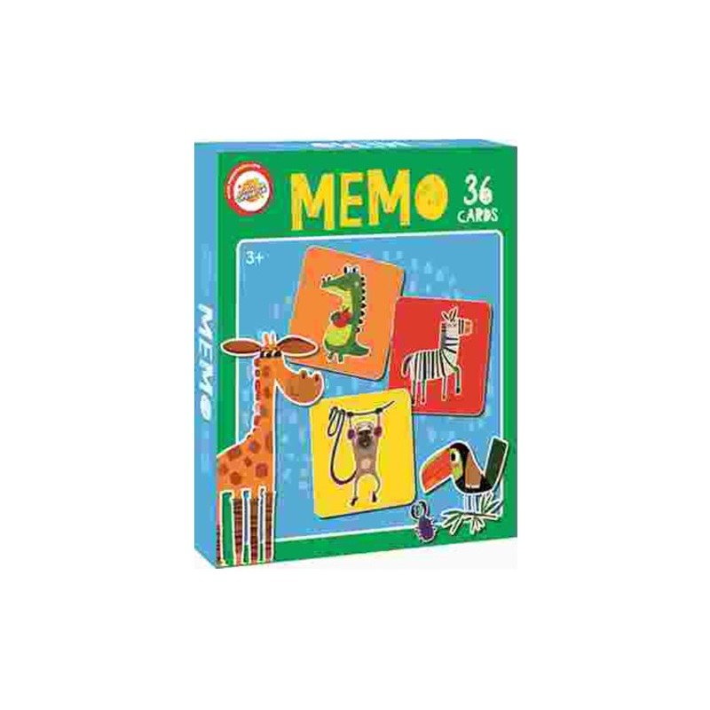 Jeu de mémoire Animaux sauvages 36 pièces