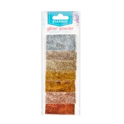 Colour Gold, Silver Glitter Set 7 pcs