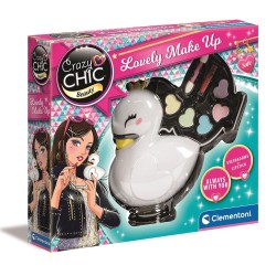 Coffret de maquillage Crazy Chic Lovely en forme de cygne Clementoni