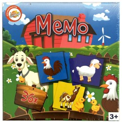 Jeu de mémoire de la ferme, ensemble de 36 pièces