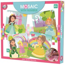 Ensemble créatif de mosaïque en mousse Princesse Princesse