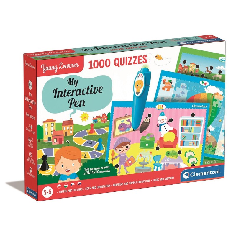 Jeu d'adresse interactif avec stylos pour l'éducation des couleurs, 1 000 pièces. Clementoni