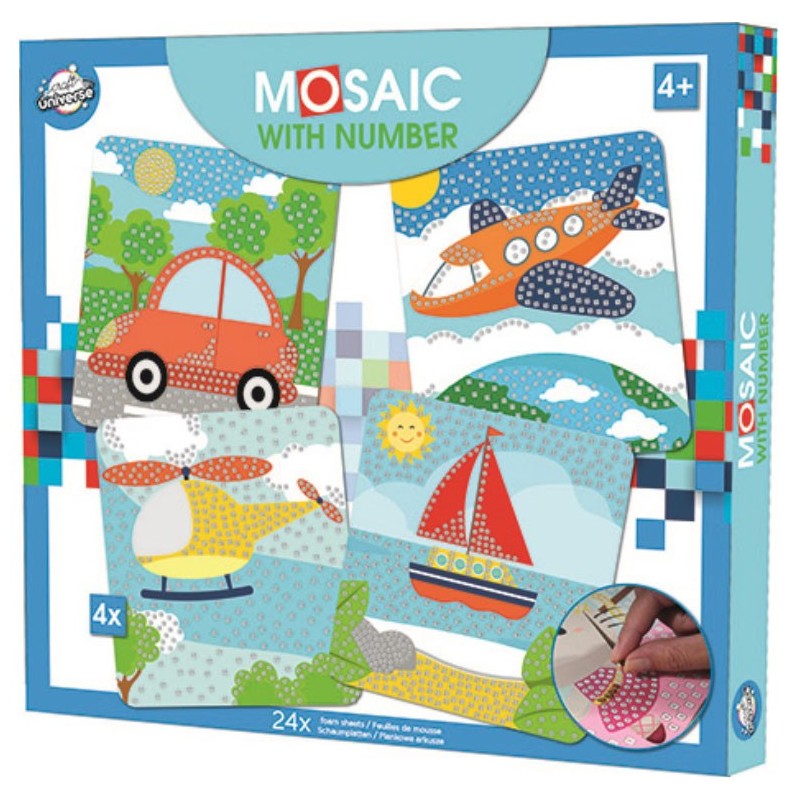 Kit créatif de mosaïque en mousse pour véhicule