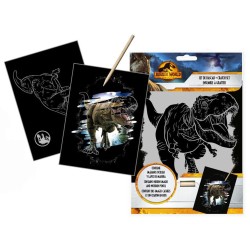 Jurassic World scratch art set