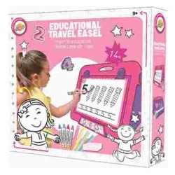 Number Educational Toy, Pink Travel Easel