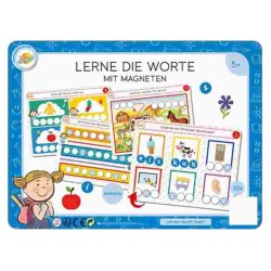 Letters Magnetic skill development toy in German