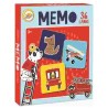 Animals Paws and Vehicles Memory Game 36 pieces