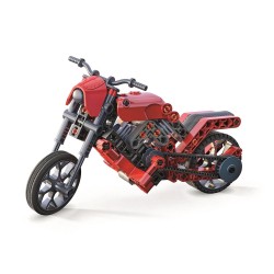 Vehicle Roadster and Dragster Motorcycle and Racing Car Building Kit Clementoni