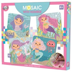 Coffret créatif de mosaïques en mousse de sirène