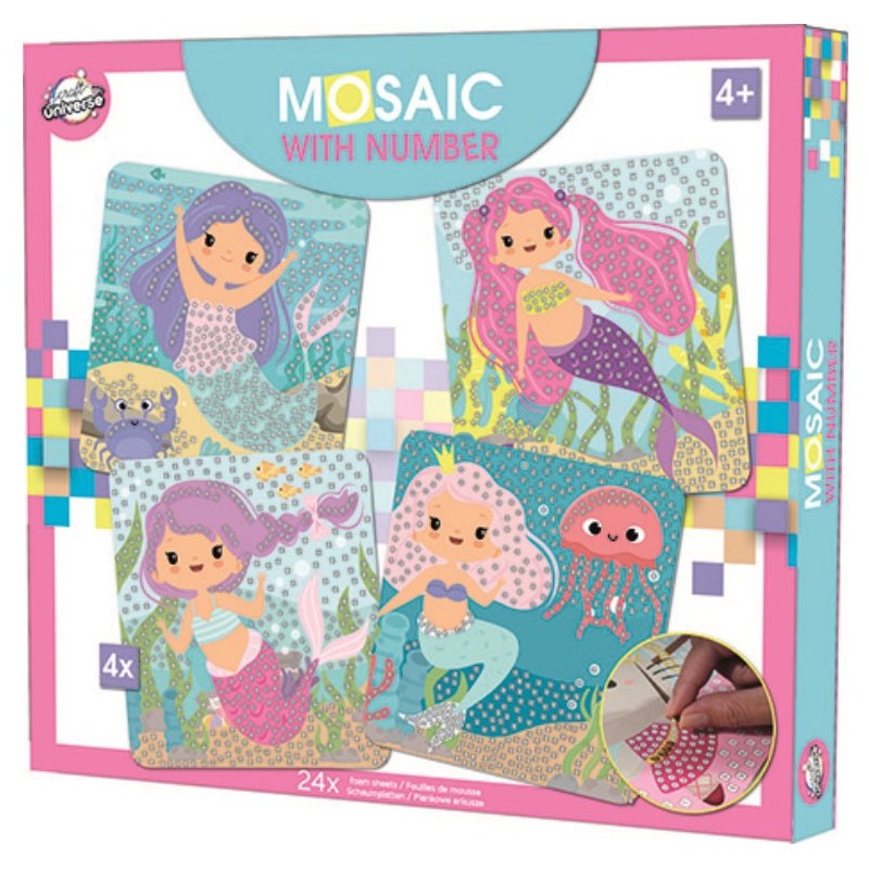 Mermaid foam mosaic creative set