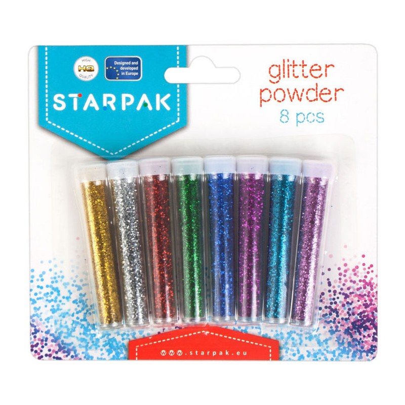 Ensemble de paillettes colorées 8 pièces