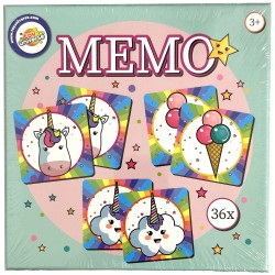 Jeu de mémoire arc-en-ciel 36 pièces