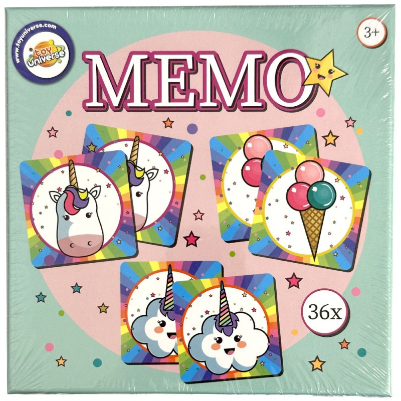 Rainbow memory game 36 pcs