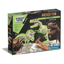 Kit d'archéologie lumineuse Dinosaur Archeo Fun Clementoni