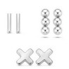 Victoria Silver Earring Set