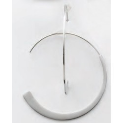 Victoria Silver Hoop Earrings