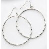 Victoria Silver-colored hoop earrings