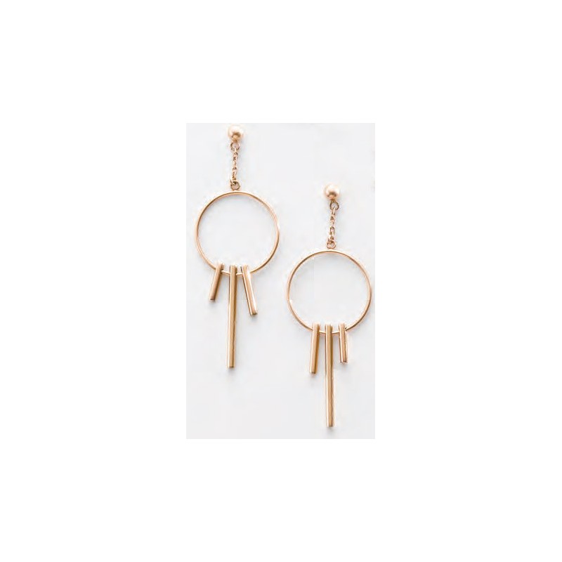 Victoria Rose gold earrings