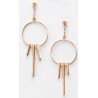 Victoria Rose gold earrings