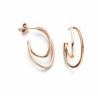 Victoria Rose gold earrings