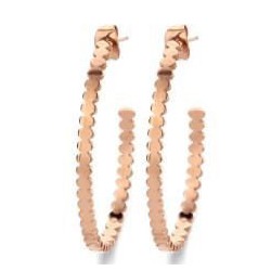 Boucles d'oreilles Victoria en or rose