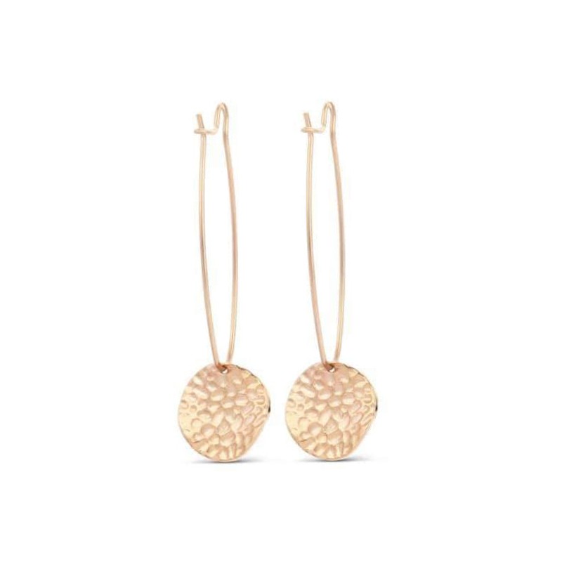 Victoria Rose gold colored earring