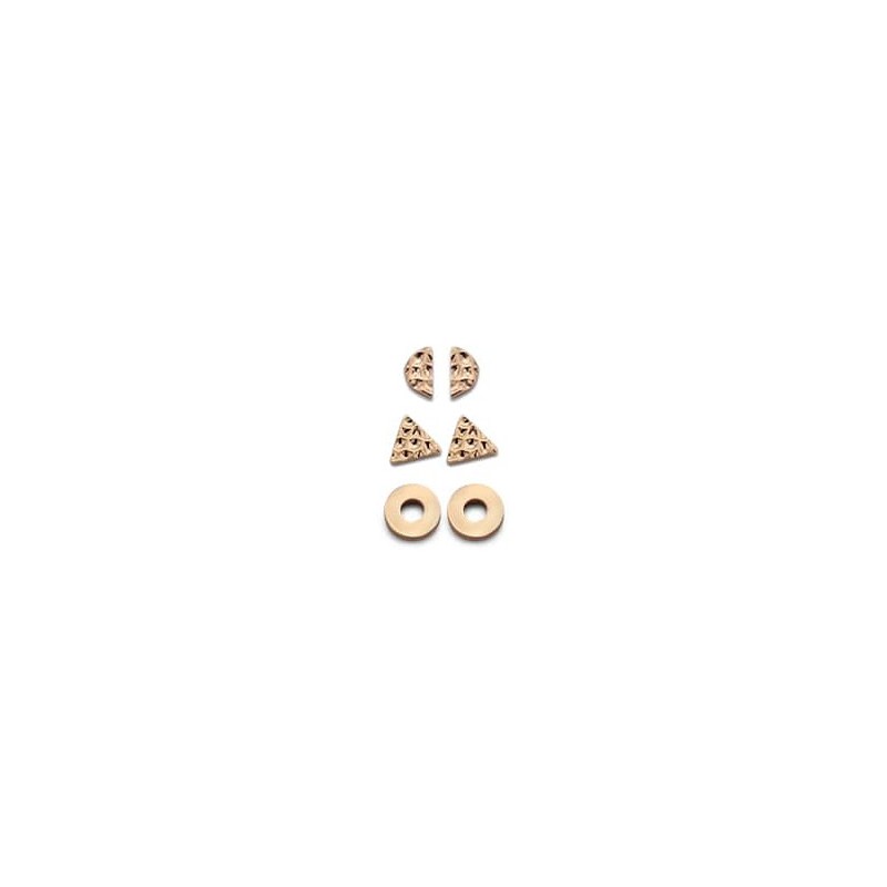 Victoria Rose Gold Earring Set