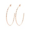 Victoria Rose gold hoop earrings