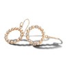 Victoria Rose gold hoop earrings