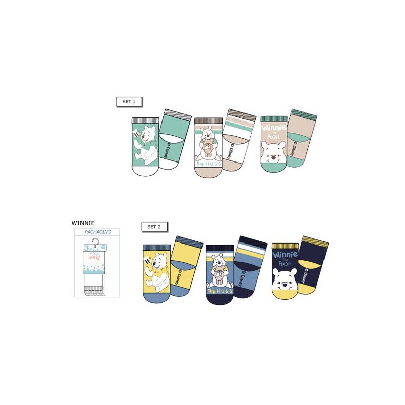 Disney Winnie the Pooh baby socks 0-12 months