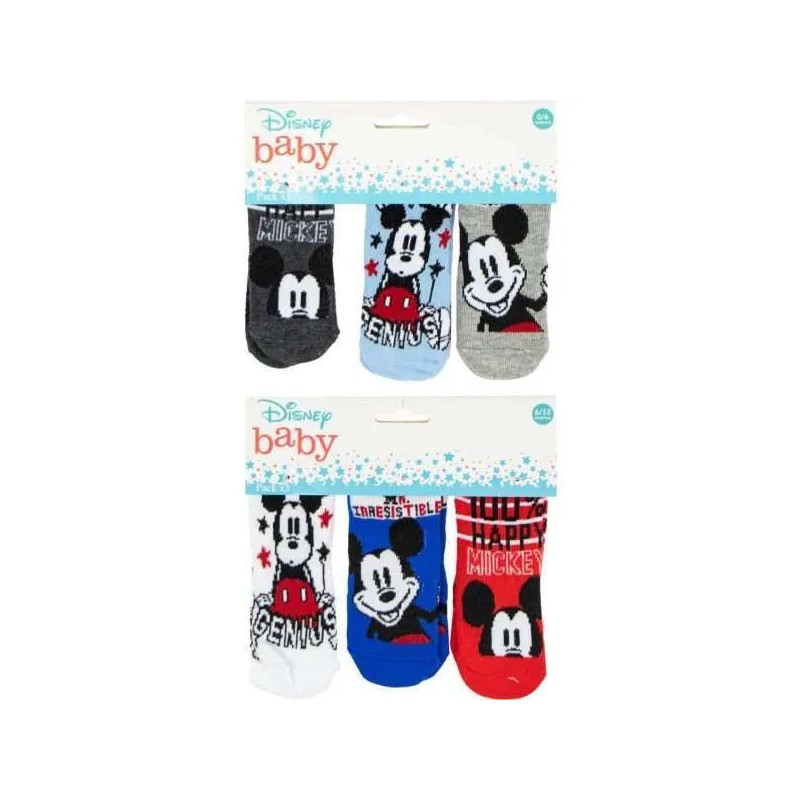 Chaussettes bébé Disney Mickey 0-12 mois