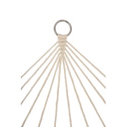 Garden hammock boho mesh tassel 200cm ecru