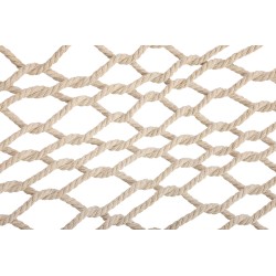 Garden hammock boho mesh tassel 200cm ecru