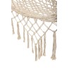 Garden hammock boho mesh tassel 200cm ecru