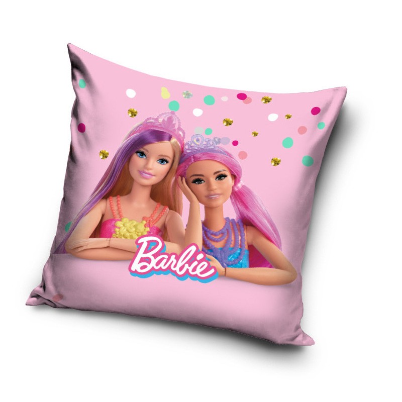 Taie d'oreiller Barbie Friends en velours 40x40 cm