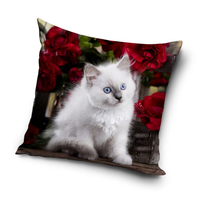 Cat pillow cover 40x40 cm