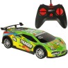 Voiture de course de dérive télécommandée de voiture de sport RC avec lumières LED vertes
