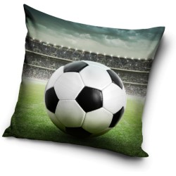 Housse de coussin de football Kickoff 40x40 cm en velours