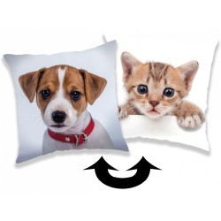 Dog reversible sequin decorative pillow cover 40*40 cm