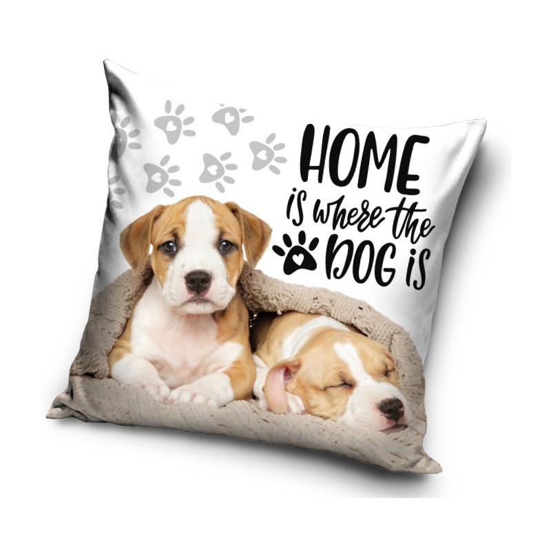 Dog Home cushion cover 40x40 cm Velvet